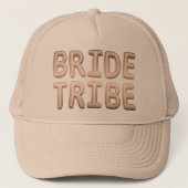 Bruid Tribe Roze Goud Bachelorette Bruiloftsfeest Trucker Pet (Voorkant)