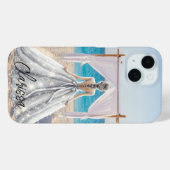 Bruid Trouwdag Strand Trouwen Fantasie Jurk Bruids Case-Mate iPhone Case (Achterkant (horizontaal))