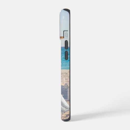 Bruid Trouwdag Strand Trouwen Fantasie Jurk Bruids iPhone 15 Case (Linkerkant)