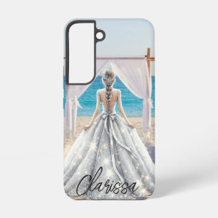 Bruid Trouwdag Strand Trouwen Fantasie Jurk Bruids Samsung Galaxy Hoesje