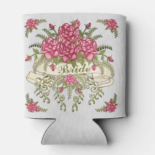 Bruid Trouwfleskoeler Blikjeskoeler (Achterkant)