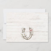 Bruid Trouwjurk Cowgirl Bachelorette Party Kaart (Achterkant)