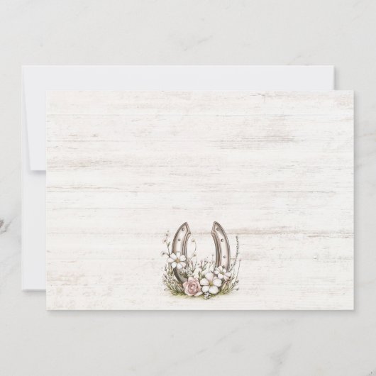 Bruid Trouwjurk Cowgirl Boots Vrijgezellenfeest Kaart (Achterkant)