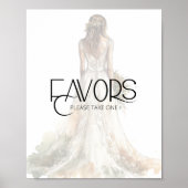 Bruid Trouwjurk gunsten neem Poster (Voorkant)