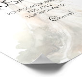 Bruid Trouwjurk Mimosa Bar Sign Poster (Hoek)