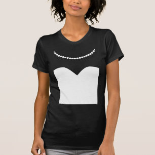 Bruid Trouwjurk Pearl Ketting T-shirt