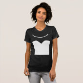 Bruid Trouwjurk Pearl Ketting T-shirt (Voorkant volledig)