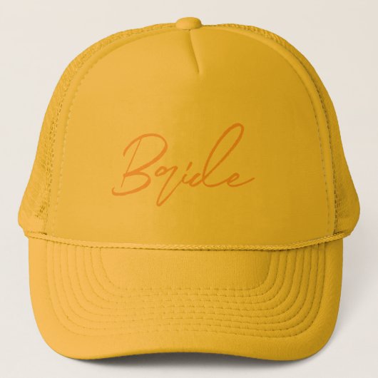BRUID TRUCKER HOED | Oranje Tekst | Huwelijk  Trucker Pet (Voorkant)