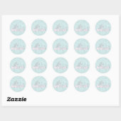 bruid turquoise zijde Stickers (Vel)