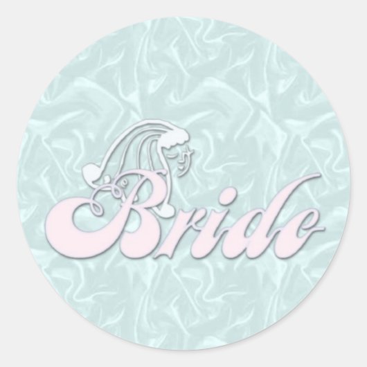 bruid turquoise zijde Stickers (Voorkant)