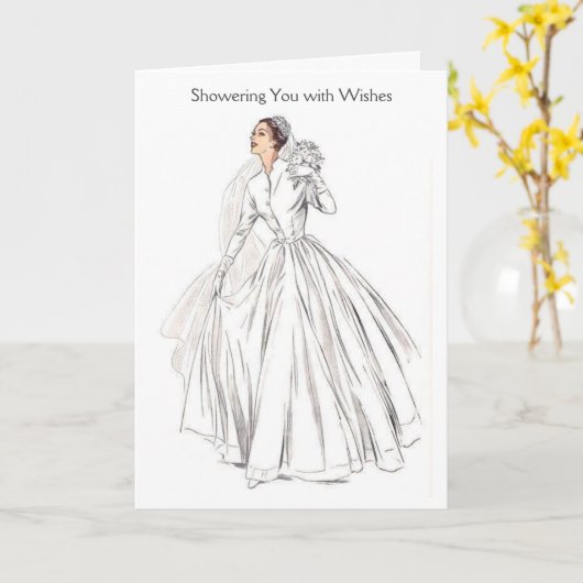  bruid - u overladen met wensen, kaart (Gele Bloem)