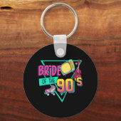 Bruid van de 90s Retro 90s Bruid Bachelorette Part Sleutelhanger (Voorkant)