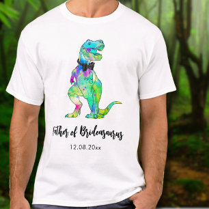 Bruid van de Brideasaurus-dinosaurus T-shirt