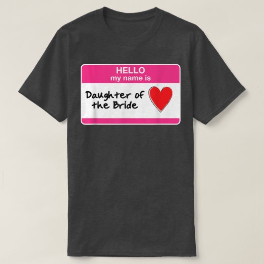 Bruid van de Bruiloft Hen Party Bruidsjurk T-shirt (Design voorkant)