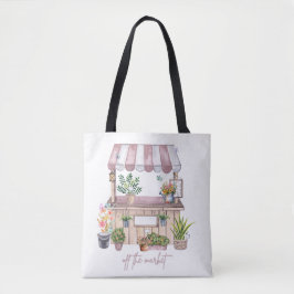 Bruid van de markt ontwerp | Mooie meisjesachtige  Tote Bag