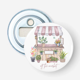 Bruid van de markt ontwerp | Schattige meisjesacht Button Flesopener