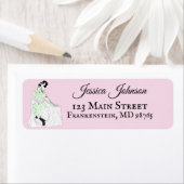 Bruid van Frankenstein Bachelorette Etiket (Insitu)