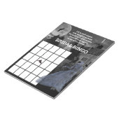 Bruid van Frankenstein Bingo Bruiloft Halloween Notitieblok (Schuin)