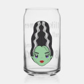 Bruid van Frankenstein Broody Glass Can Blikvorm Glas (Voorkant)