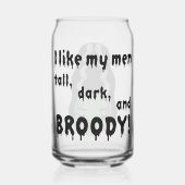 Bruid van Frankenstein Broody Glass Can Blikvorm Glas (Achterkant)