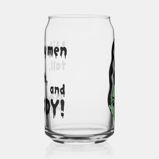Bruid van Frankenstein Broody Glass Can Blikvorm Glas (Rechts)