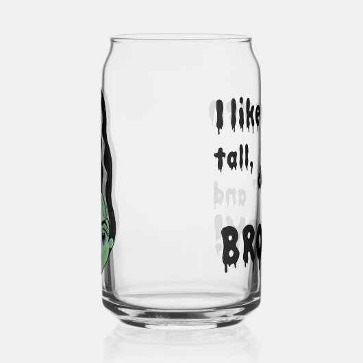 Bruid van Frankenstein Broody Glass Can Blikvorm Glas (Links)