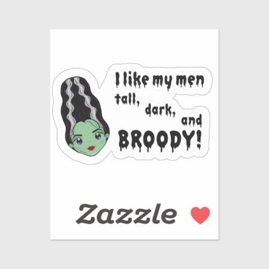Bruid van Frankenstein Broody Sticker (Vel)