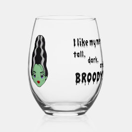 Bruid van Frankenstein Broody Wijnglas Wijnglas Zonder Voet