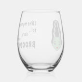 Bruid van Frankenstein Broody Wijnglas Wijnglas Zonder Voet (Achterkant)