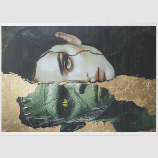 Bruid van Frankenstein Decoupage Tissue Paper Tissuepapier (Voorkant)