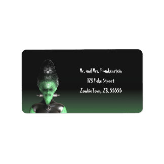 Bruid van Frankenstein - Halloween Labels
