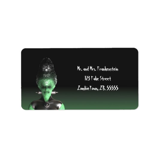 Bruid van Frankenstein - Halloween Labels (Voorkant)