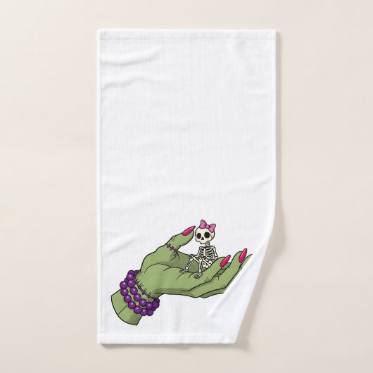 Bruid van Frankenstein Hand met Skeleton Bow | GOT Handdoek (Handdoek)