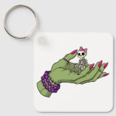 Bruid van Frankenstein Hand met Skeleton Bow Sleutelhanger (Voorkant)