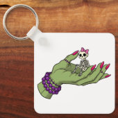 Bruid van Frankenstein Hand met Skeleton Bow Sleutelhanger (Voorkant)