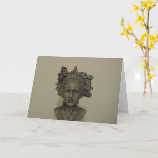 Bruid van Frankenstein Kaart (Gele Bloem)