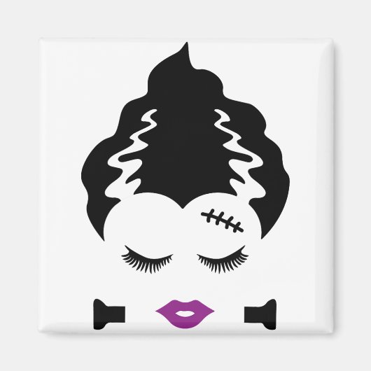 Bruid Van Frankenstein Monster Halloween Kostuum 1 Magneet (Voorkant)