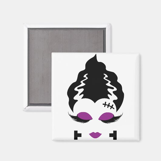 Bruid van Frankenstein Monster Halloween Kostuum 4 Magneet (Voorkant / Achterkant)