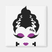 Bruid van Frankenstein Monster Halloween Kostuum 4 Magneet (Voorkant)