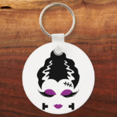 Bruid van Frankenstein Monster Halloween Kostuum 4 Sleutelhanger (Voorkant)