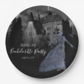 Bruid van Frankenstein vrijgezellenfeest Halloween Papieren Bordje (Voorkant)