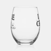 Bruid Van Het Bachelorette Feest Naam Wijnglas Zonder Voet (Links)