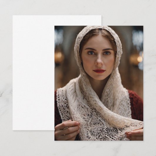 Bruid van het bos bedankkaart (Voorkant / Achterkant)