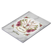 Bruid van rozen aangepast trouwboekje notitieboek (Linkerzijde)