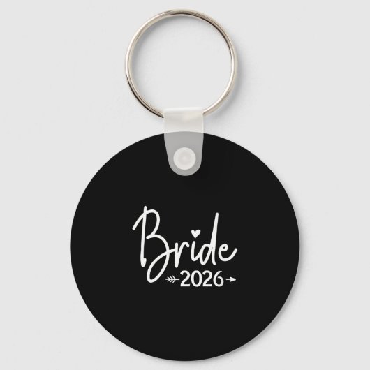 Bruid van vrouwen geschat 2026 getrouwd bruiloft b sleutelhanger (Voorkant)