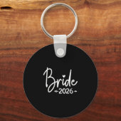 Bruid van vrouwen geschat 2026 getrouwd bruiloft b sleutelhanger (Voorkant)