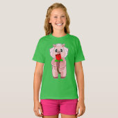 Bruid Varken Roos Huwelijk T-shirt (Voorkant volledig)