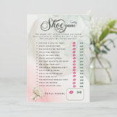 Bruid Veil Wedding Shower Schoenenspel Kaart (Staand voorkant)