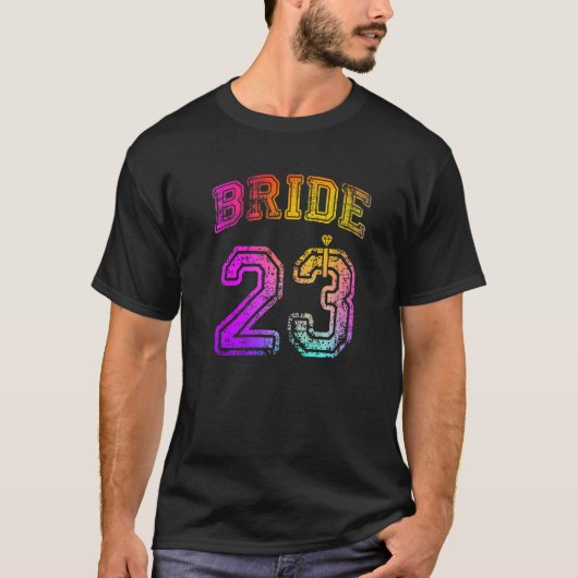 Bruid Verloving Feest Bruid Matchen 2023 Honeymoon T-shirt (Voorkant)