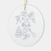 Bruid Verloving Trouwen Koppels Echtgenoot Echtgen Keramisch Ornament (Links)